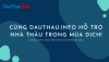 Cùng DauThau.info hỗ trợ nhà thầu mùa dịch!
