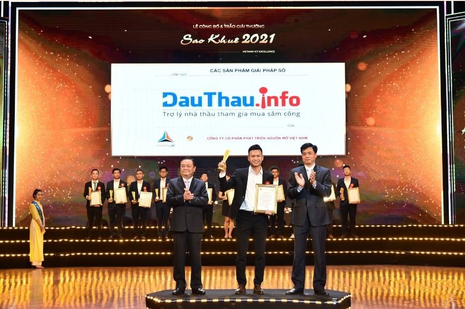 Phần mềm phân tích thông tin thầu - DauThau.info nhận giải...