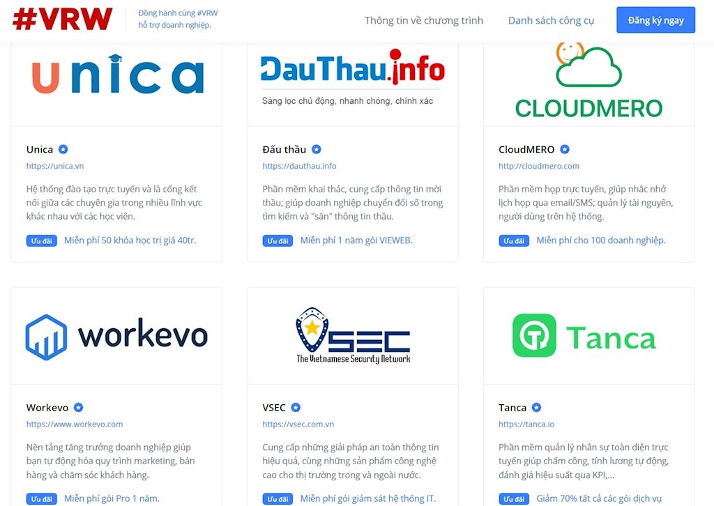 ICTNEWS: Đăng ký bộ công cụ ưu đãi cho doanh nghiệp làm việc...
