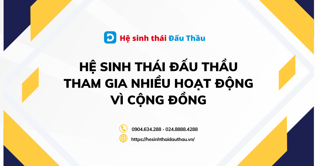 Hệ sinh thái Đấu Thầu - Thương hiệu gọi vốn thành công tại Shark Tank tham gia nhiều hoạt động vì cộng đồng