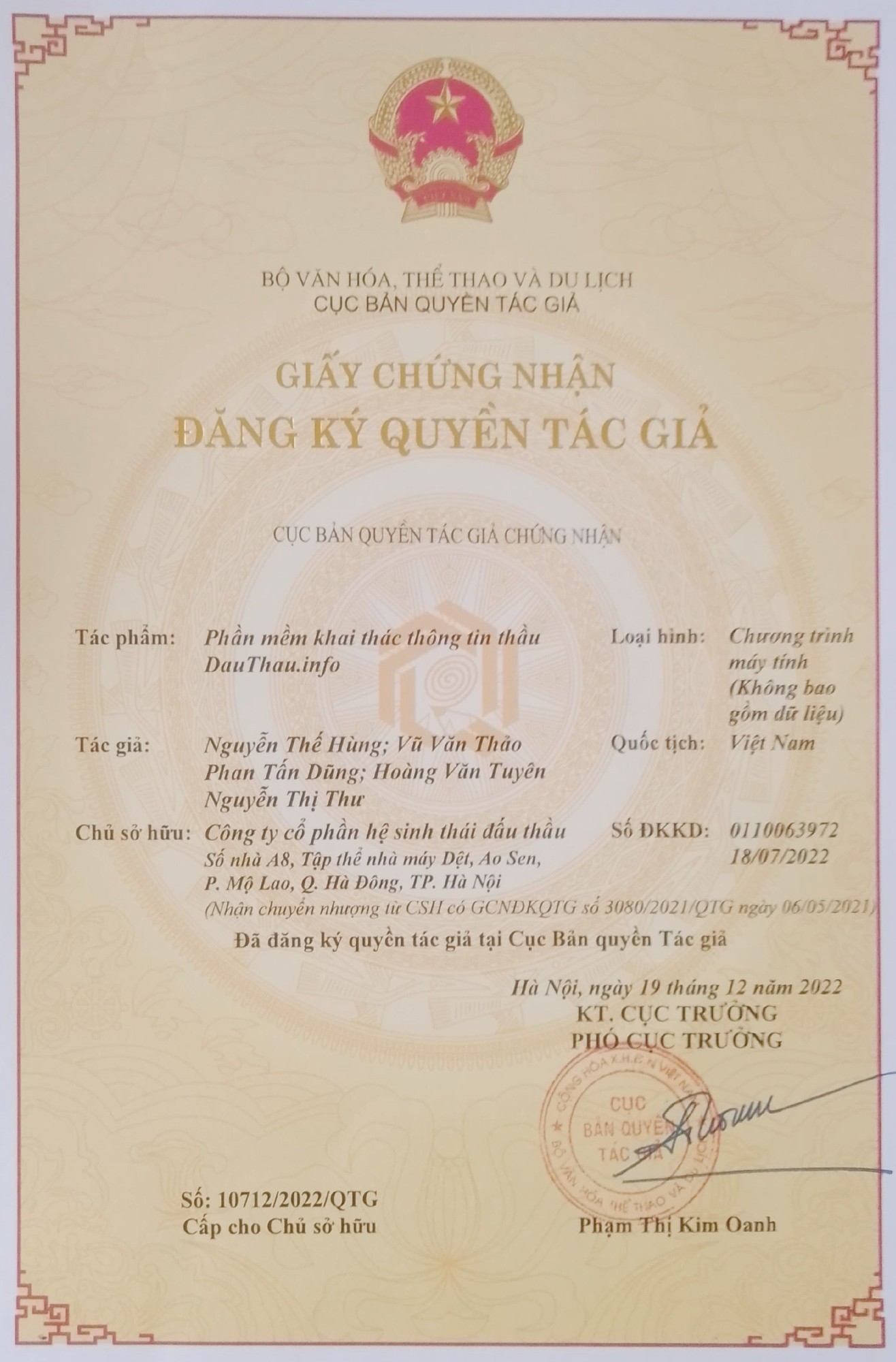 quyền tác giả hstđt