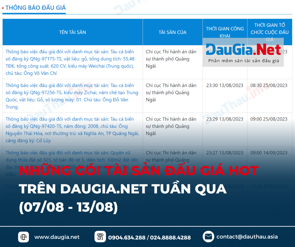 điểm tin daugia net tuần 2