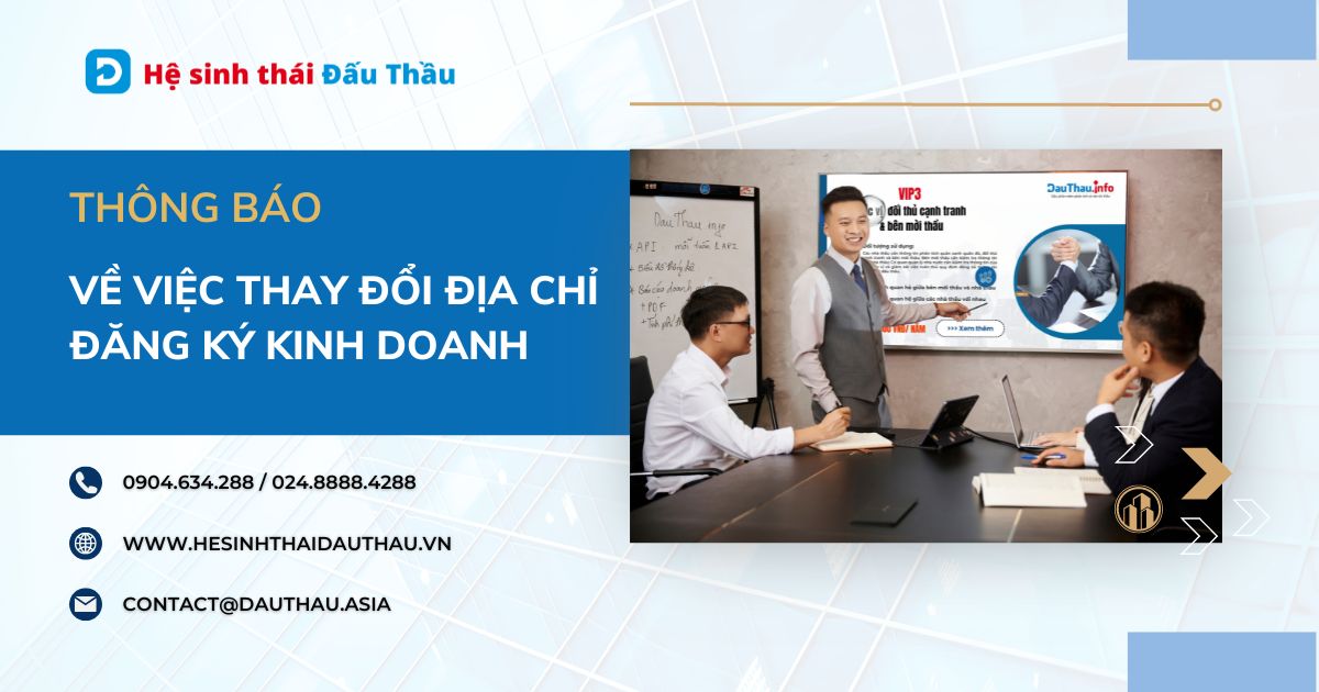 Thông báo tới đối tác và khách hàng về việc thay đổi địa chỉ đăng ký kinh doanh