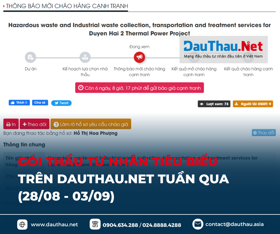 điểm tin dauthau net tuần 1