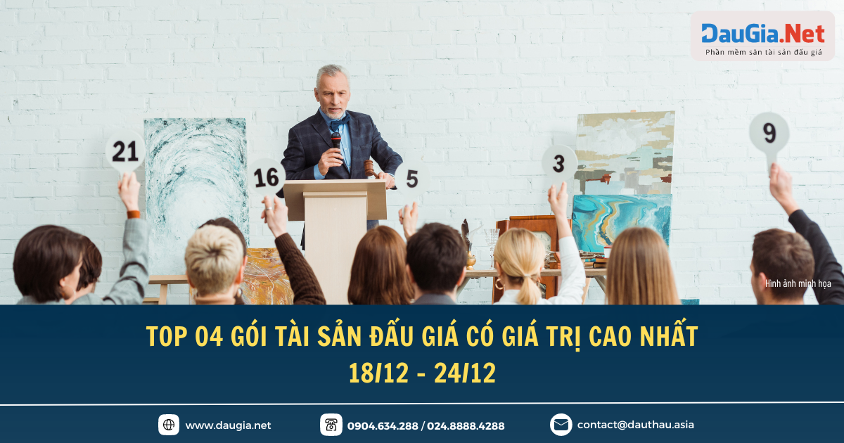 Các gói tài sản có giá trị ấn tượng từ 1812 2412