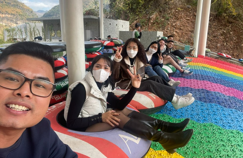 Trượt khô AirSlide Trò chơi dễ “ghiền” ở Mộc Châu Island