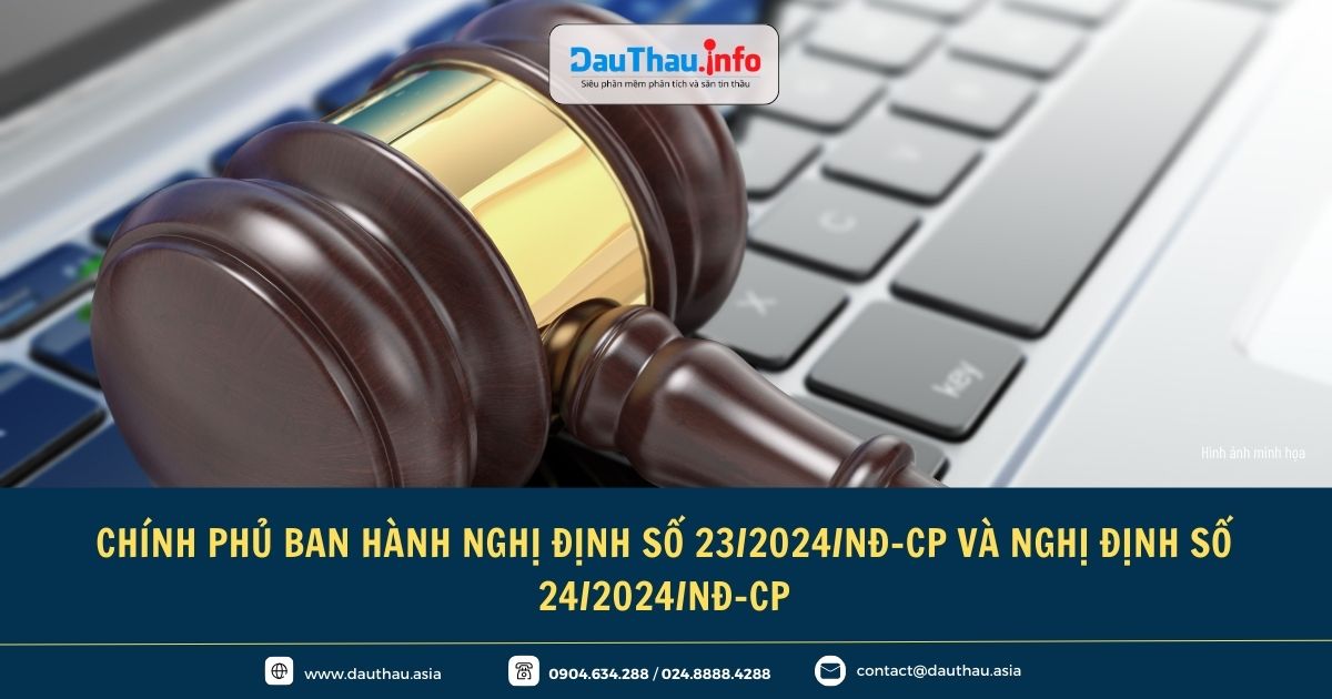 Chính phủ ban hành Nghị định số 23/2024/NĐ-CP và Nghị định số 24/2024/NĐ-CP