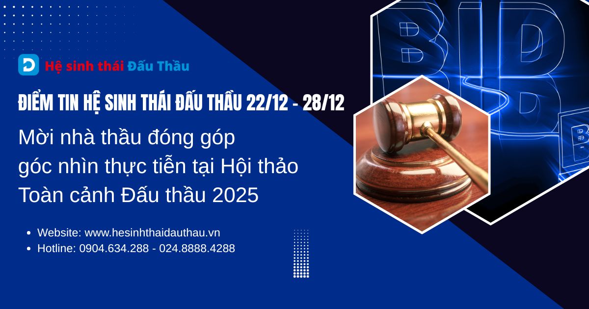 Điểm tin Hệ sinh thái Đấu Thầu