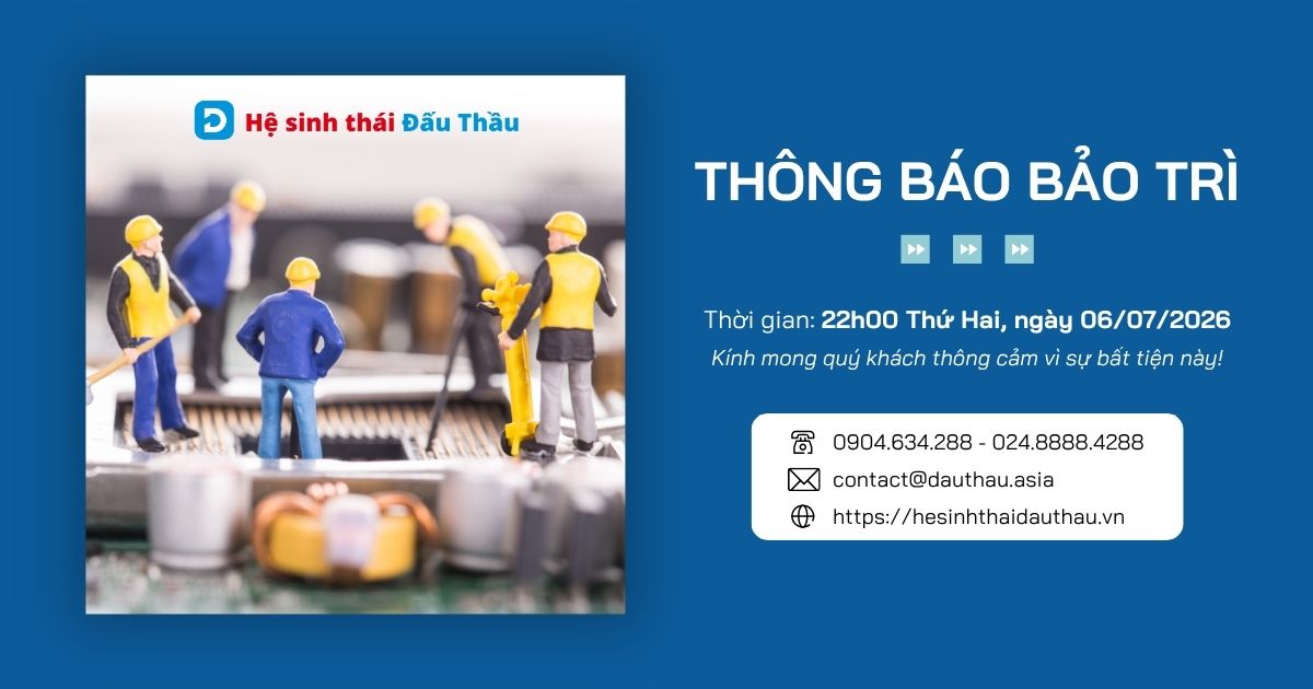 Thông báo bảo trì ngày 06/07/2026